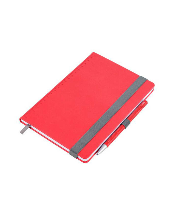 Troika Slimpad Σημειωματάριο A5 Με Στυλό Construction Basic NPP40/RD Είδη Γραφής